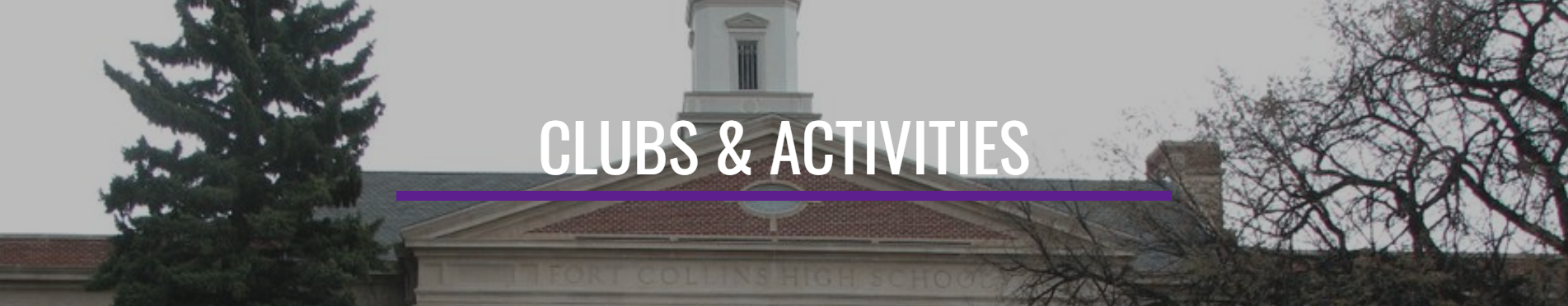 Clubs and Activities banner