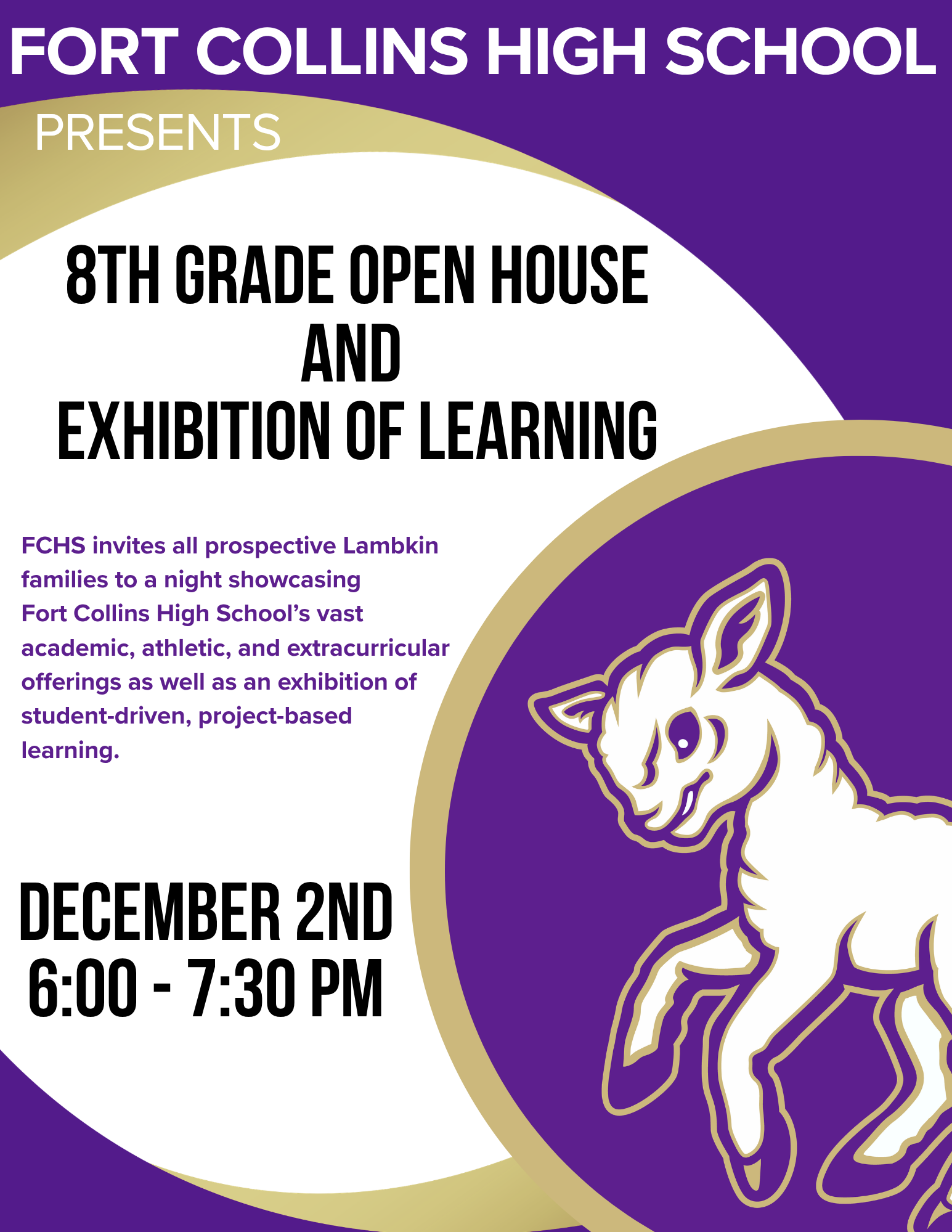 8th Grade Open House / Exhibition of Learning